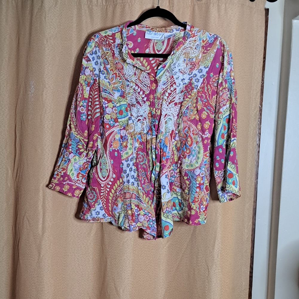 Vibrant Paisley Women's Blouse